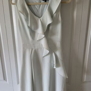 White fit and flare dress